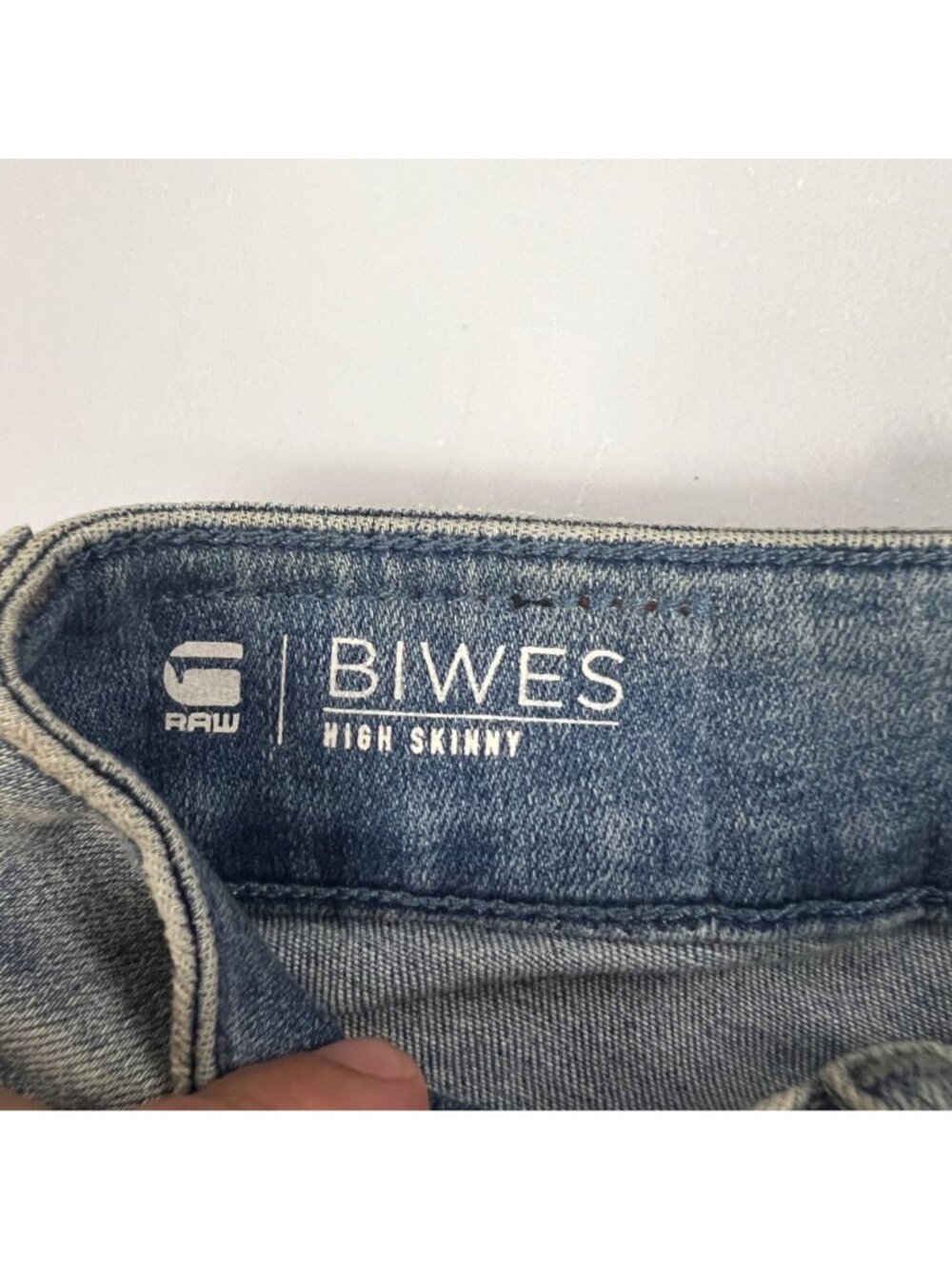 G-Star Raw Womens BIWES Skinny Jeans Distressed Paint Splatter Size 28x30 New - Picture 8 of 9